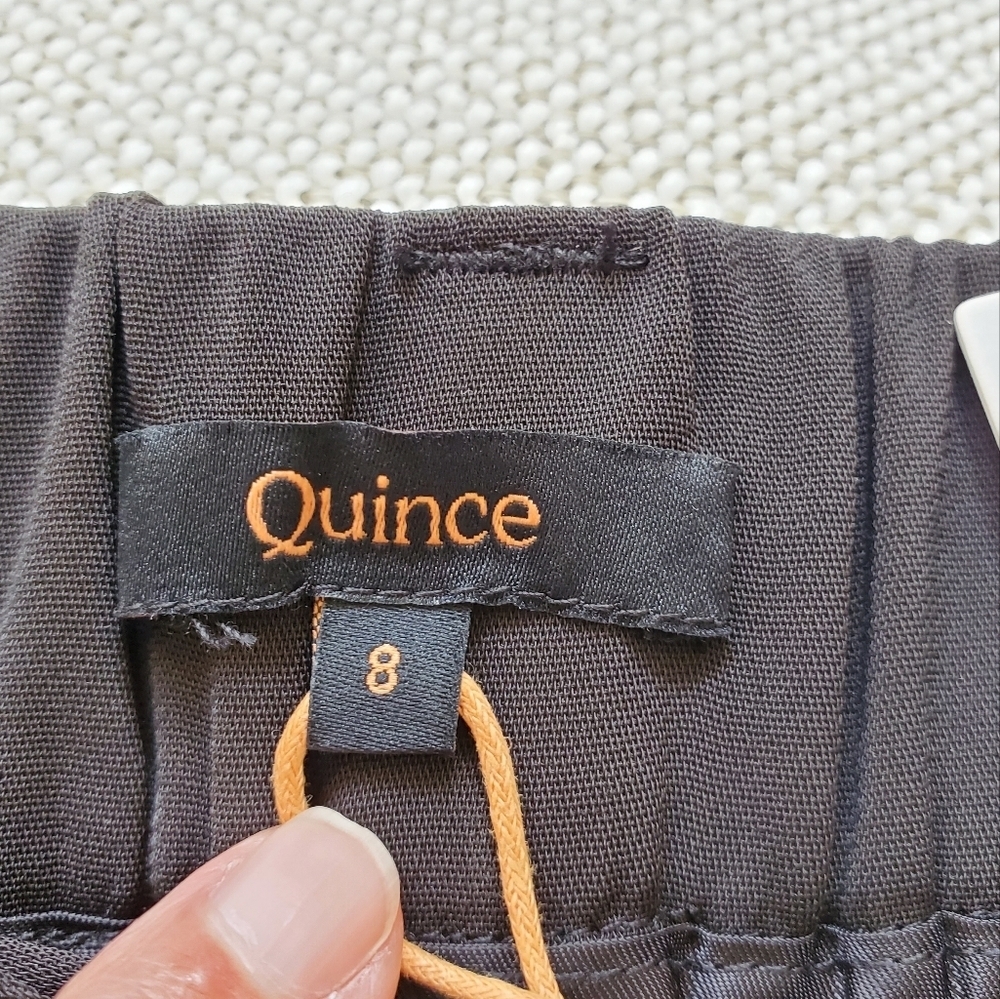Quince Stretch Crepe Paperbag Pants.  NWT.  Size 8 - Picture 5 of 9